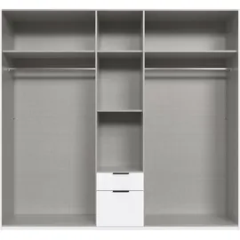 WIMEX Drehtürenschrank Mugano 225 x 208 x 58 cm Schwarz