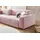 KAWOLA Big Sofa PALACE 3-Sitzer mit Sitztiefenverstellung Cord rosa