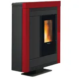 La Nordica-Extraflame La Nordica Souvenir Steel Freistehend Pellet Schwarz, Bordeaux