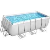 BESTWAY Power Steel Frame Pool Set 412 x 201 x 122 cm inkl. Filterpumpe