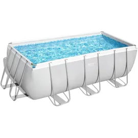 BESTWAY Power Steel Frame Pool Set 412 x 201 x 122 cm inkl. Filterpumpe