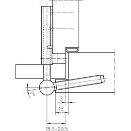 Simonswerk Flügelteil VARIANT® V 0026 WF vernickelt