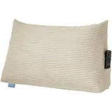 XDREAM Rückenkissen ergonomisches Keilkissen für Bett und Sofa, 1-tlg., als Kopfkissen oder Venenkissen verwendbar, mit praktischem Seitenfach beige
