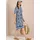 Cecil Midikleid grafisch Blau L