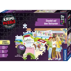 KOSMOS - Krimi-Puzzle: Die drei !!! - Skandal auf dem Reitturnier , 200 Teile
