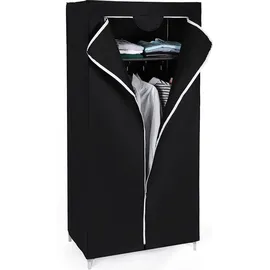 Songmics Kleiderschrank 75 x 160 x 45 cm Schwarz