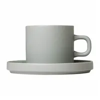 BLOMUS Pilar Kaffeetasse 0,2 l Grau 2 St.
