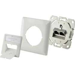Renkforce Netzwerkdose Unterputz Einsatz CAT 6a 2 Port Weiß RF-4391320