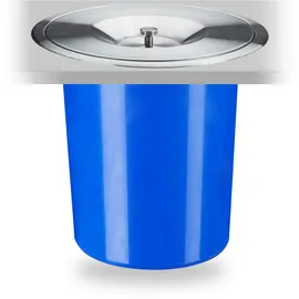Relaxdays Einbaumülleimer 5 l Blau