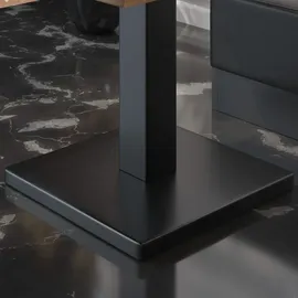 GGM Möbel Bistrotisch 70 x 70 x 77 cm Schwarz
