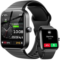 JUNG Fitpolo Smartwatch Damen & Herren Fitnessuhr, mit Bluetooth Smartwatch (4,69 cm/1,8 Zoll) mit Telefon Funktion, 100+ Trainingsmodi, mit Android