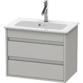 Duravit Waschtischunterschrank 2 Auszüge 60 x 48 x 38,5 cm Betongrau Matt