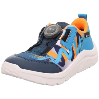 Superfit Jungen Slipper Kicks, Kinder Halbschuhe, Weite: W V, lose Einlage, Ja, Schlupfschuhe, Freizeitschuhe, Slip-ons, BLAU/ORANGE (000), 33 EU - 33 EU Weit