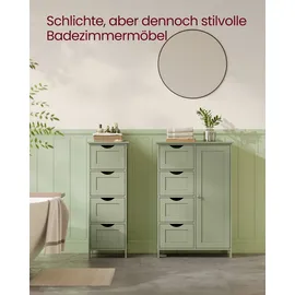 VASAGLE Badezimmerschrank 30 x 55 x 82 cm Grün
