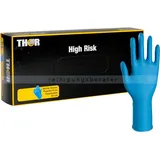 Nitrilhandschuhe Thor High Risk blau XL 50 Stück Gr. 10, puderfrei, unsteril, mit Rollrand, 50 Stück/Box