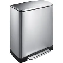 Eko E-Cube Tretmülleimer 50L Edelstal (34.5 x 50 Liter, - matt silber