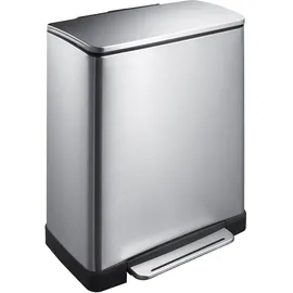 Eko E-Cube Tretmülleimer 50L Edelstal (34.5 x 50 Liter, - matt silber
