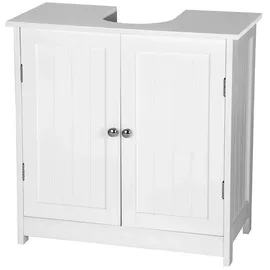 Woltu Waschbeckenunterschrank 60 x 60 x 30 cm Weiß