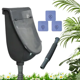 Wasserlose Urinal mit Deckel, ußenbereich Steh Urinale, Wand Montiertes Urinal, Verstellbare Toilette mit Schlauch, Wandmontiertes Urinals, für Wohnheim Fahrzeug Garten Garage