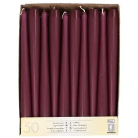 Papstar Leuchterkerzen 25 cm 50 St. dunkelgrün
