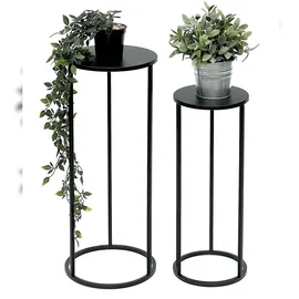 DanDiBo Ambiente Blumenhocker 96316 Rund 2er Set  Schwarz