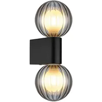 GLOBO Badezimmer-Wandleuchte ANDER schwarz max. 10 Watt Wandlampe