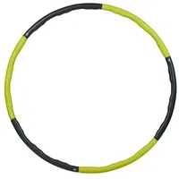 relaxdays Hula-Hoop-Reifen Erwachsene grün|schwarz