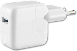 Apple USB-Ladegerät MGN03ZM/A Charger 12W, 2,4A, weiß, 1x USB A, BULK, 1 Port