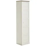 Hom ́in CAMRON Aktenschrank 50,6 x 43 x 209,2 cm grau, weiß