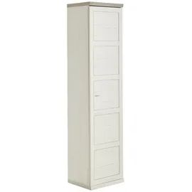 Hom ́in CAMRON Aktenschrank 50,6 x 43 x 209,2 cm grau, weiß