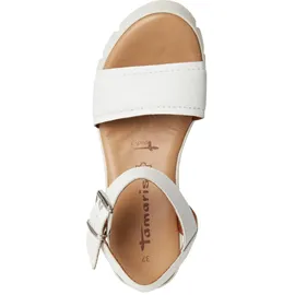 TAMARIS Keilsandaletten Damen Weiß 40