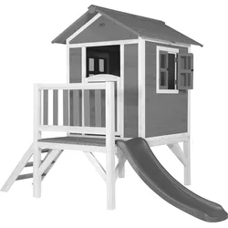 AXI Beach Lodge XL Spielhaus mit Rutsche in Grau aus FSC Holz grau Junior