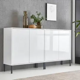 MID.YOU Sideboard Mailand Set 2 Weiß