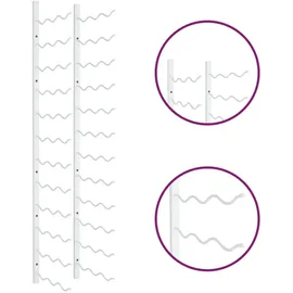 vidaXL Wand-Weinregal 36 Flaschen 1-tlg. Weiß