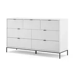 Vicco Sideboard Eliza Weiß 140 x 81 cm mit 7 Schubladen