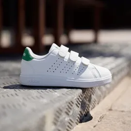 adidas Advantage Base 2.0 Kids Cloud White / Cloud White / Green 31