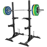 GORILLA SPORTS Squat Rack mit 140kg Langhantel Set, Langhantelstange 220cm, 10 Hantelscheiben, (1-tlg)