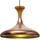 Bamyum Champion 3-flg. Ø35 cm rund Holz kupferfarben