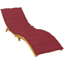 vidaXL Sonnenliegen-Auflage 200 x 70 x 3 cm rot 1 St.