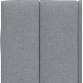 vidaXL Kopfteil-Kissen Hanko Hellgrau 90 cm Stoff