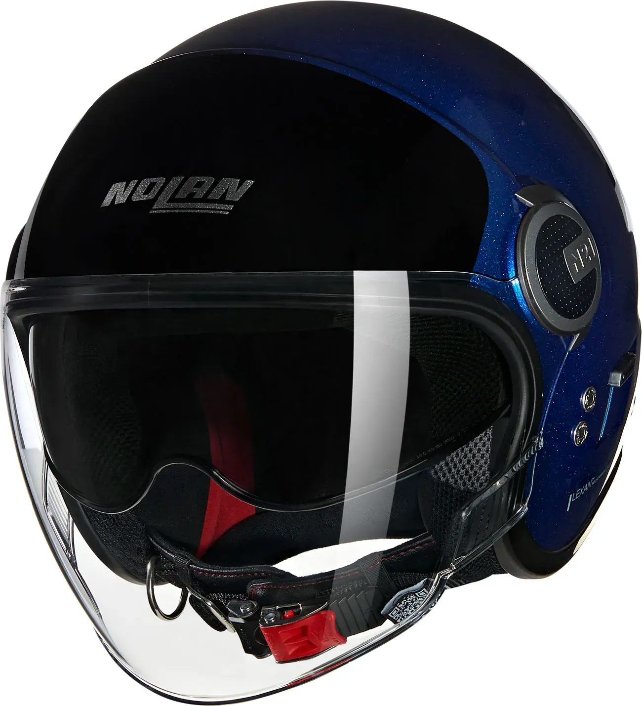 Nolan N21 Visor Verniciatura Speciale 341, casque ouvert - Bleu Foncé/Noir - S