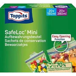 40 Toppits Gefrierbeutel SafeLoc Mini