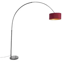 QAZQA Bogenleuchte 50 cm Rot/Gelb