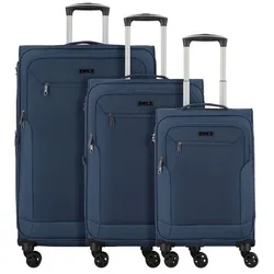 d&n Travel Line 6804 4-Rollen Kofferset 3tlg. blue