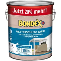 Bondex Wetterschutz-Farbe RAL 7034 Marehalm (Braun) - 3 l reicht für ca. 27 m2