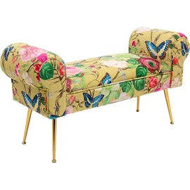 Kare Bank Flower Fever Gelb 100 cm