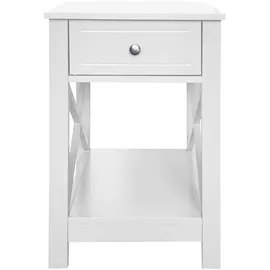 Hti-Living Nachtschrank Hayet 40 x 35 x 60 cm Weiß