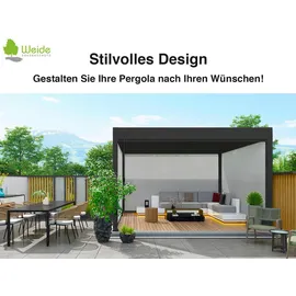 Weide Sonnenrollo für Weide Pergola & Anthrazit