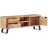 vidaXL TV-Schrank 120x30x42 cm Akazie Massivholz mit Naturkanten