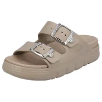 Rieker Pantolette, Plateau, Sommerschuh, Schlappen in Weite G (=weit),